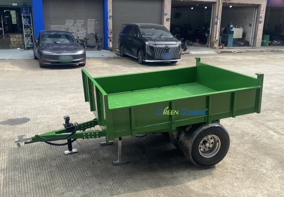 OEM 3-10 톤 PTO 구동 수압 농업 덤프 트레일러, 용량 210*160*30cm, 코어 타이어 조립 장치